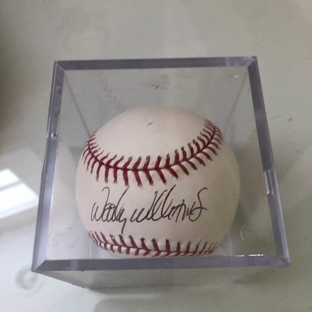 Woody williams signed baseball